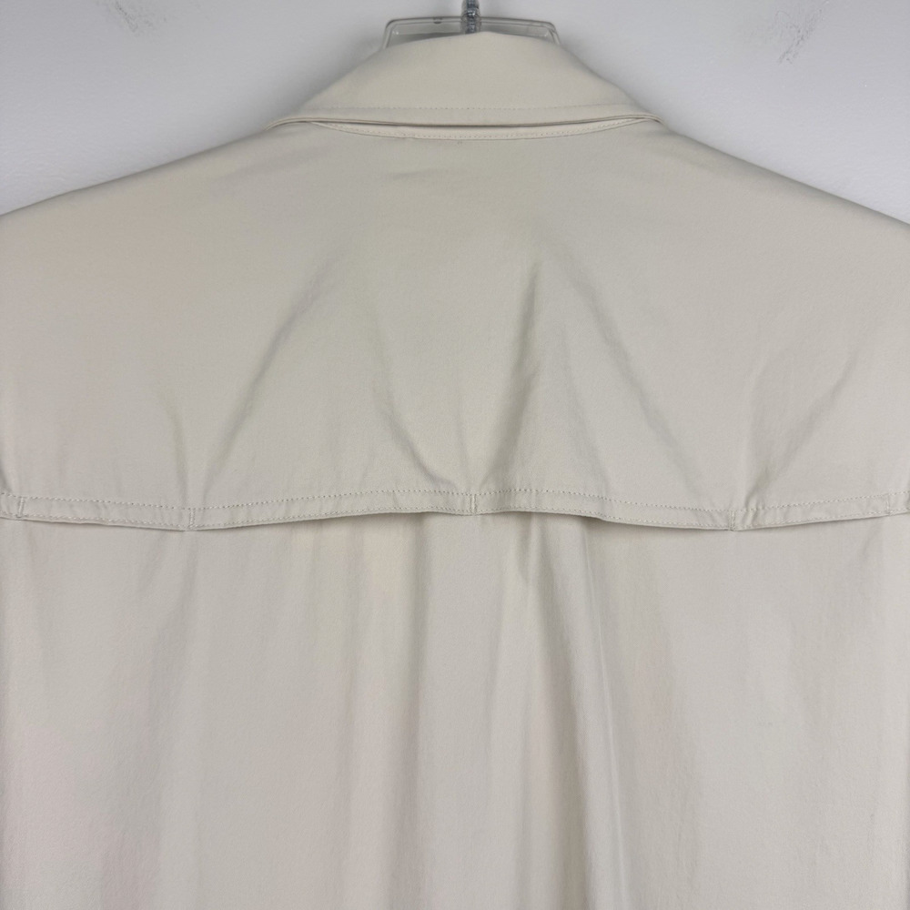 Poncho Slim Fit Shirt Men XL Hey Buddy Tan Magnetic Pocket UPF50+ Fishing Vented - Picture 13 of 13
